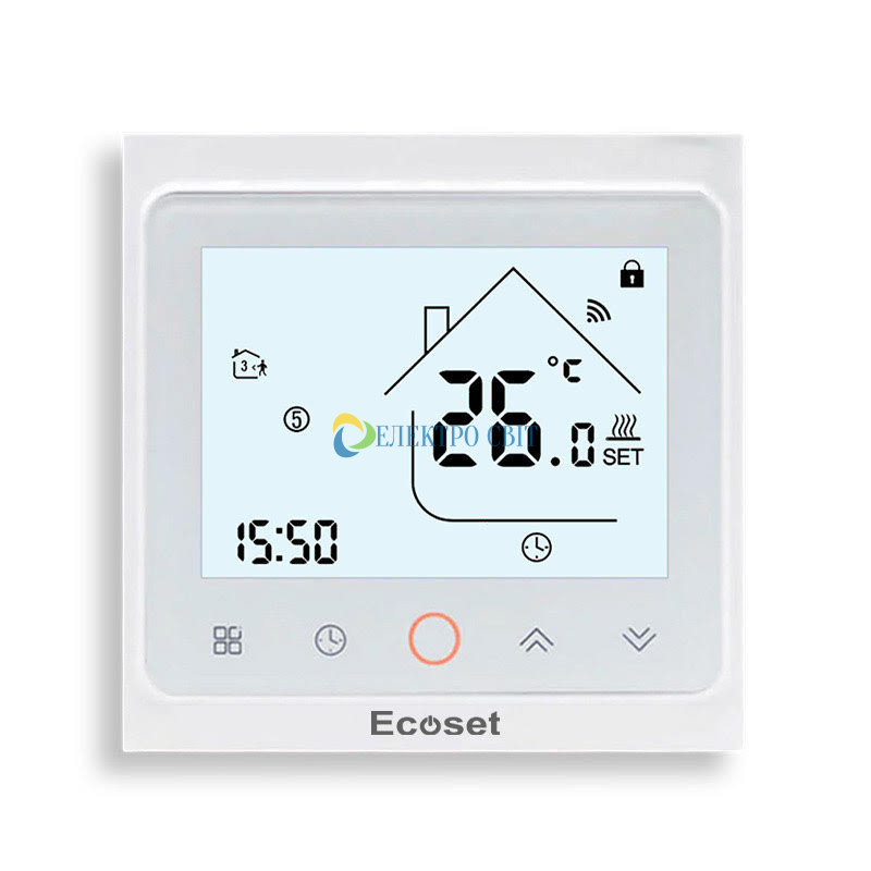 Программируемый  терморегулятор  Ecoset AC603H (цвет белый)